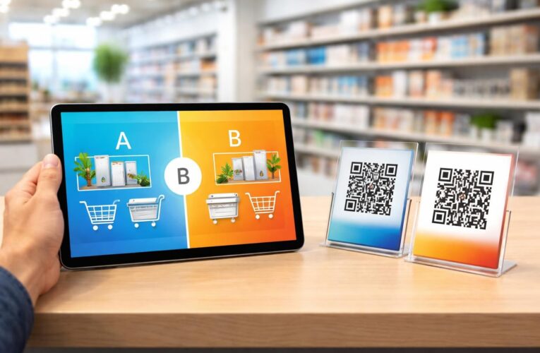 A/B test magasin : tester 2 offres via Tablette Samsung et QR codes