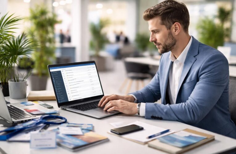 Automatisation : relances post-salon depuis PC portable, scénario type